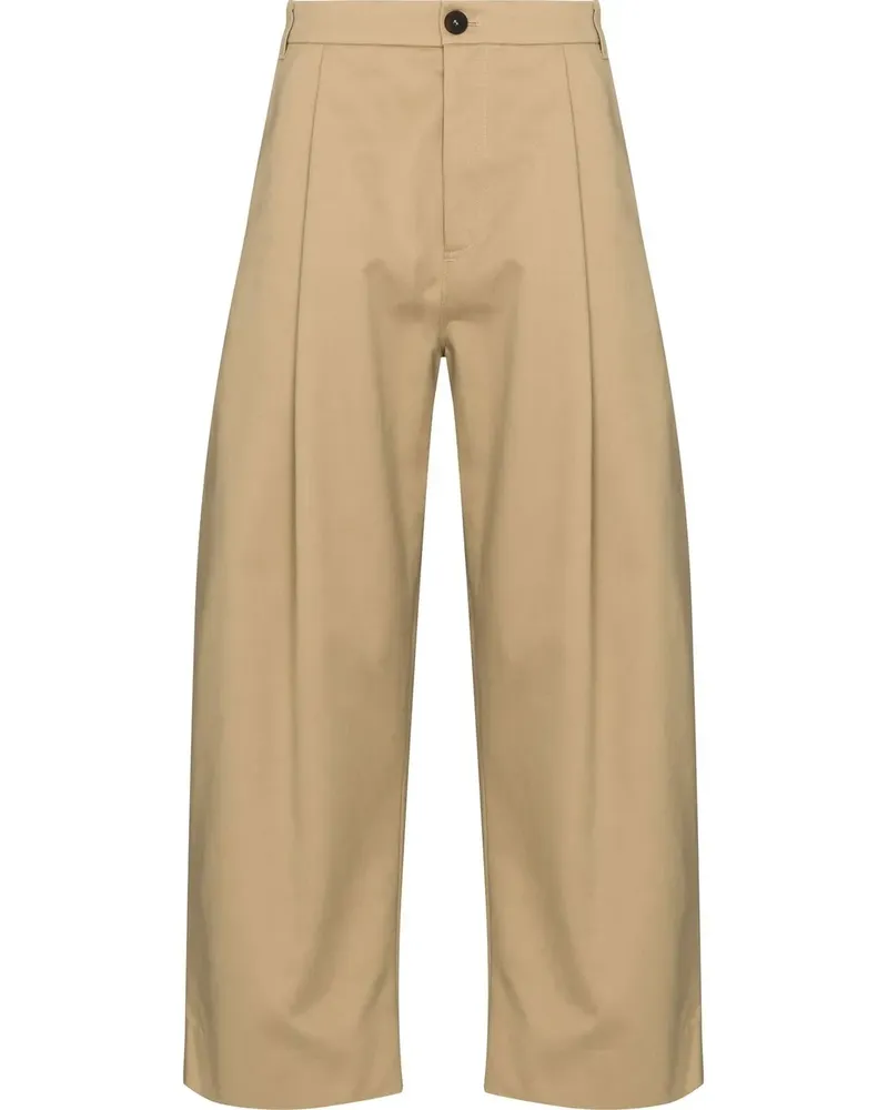 Studio Nicholson Cropped-Hose mit weitem Bein - Nude Nude