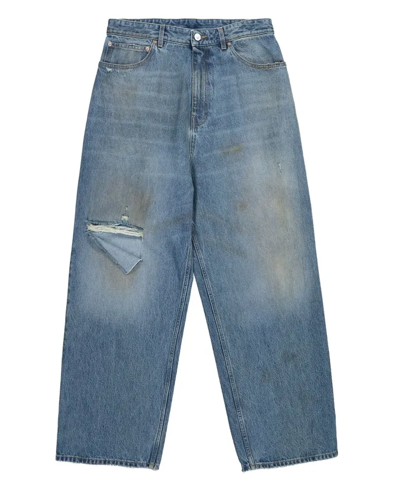 VETEMENTS Baggy-Jeans im Distressed-Look - Blau Blau