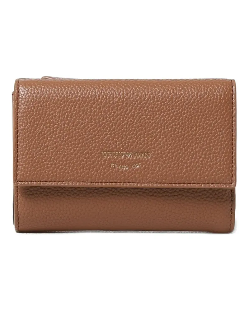 Emporio Armani textured wallet - Braun Braun