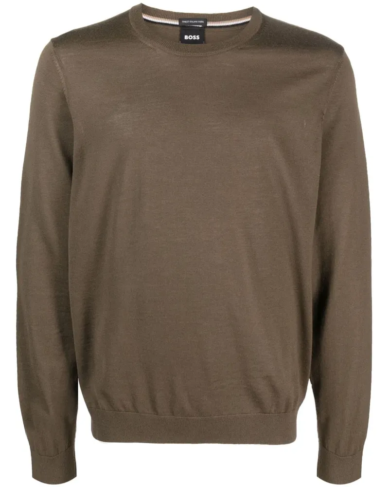 HUGO BOSS Pullover mit Rundhalsausschnitt - Grün Grün