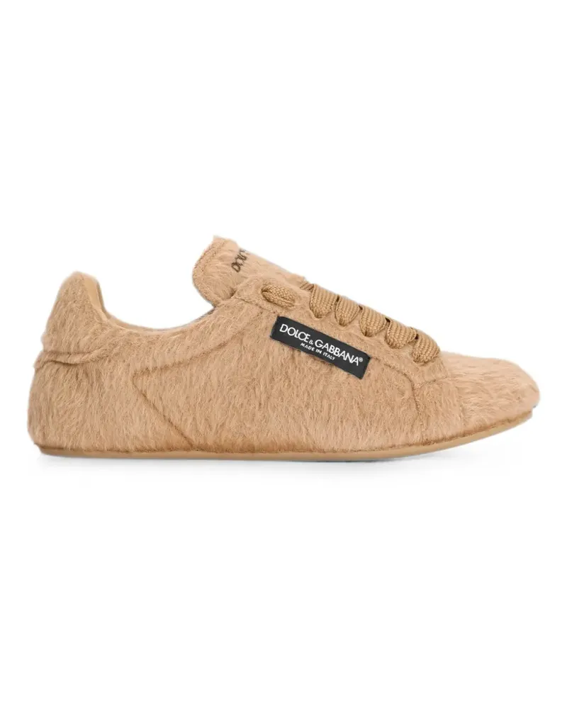 Dolce & Gabbana alpaca Portofino Soft sneakers - Nude Nude