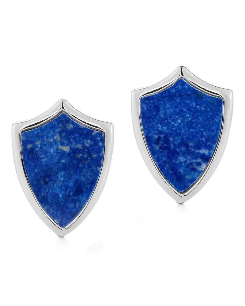 MATEO Manschettenknöpfe mit Lapislazuli - Silber Silber