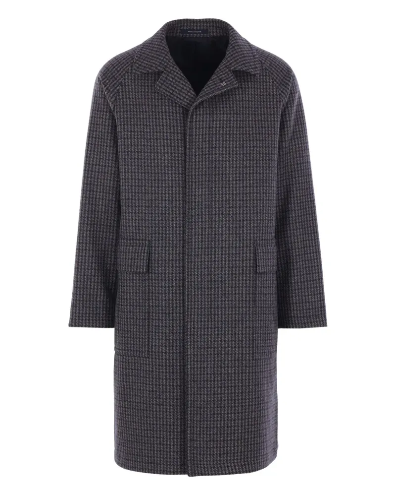Tagliatore houndstooth-pattern coat - Blau Blau