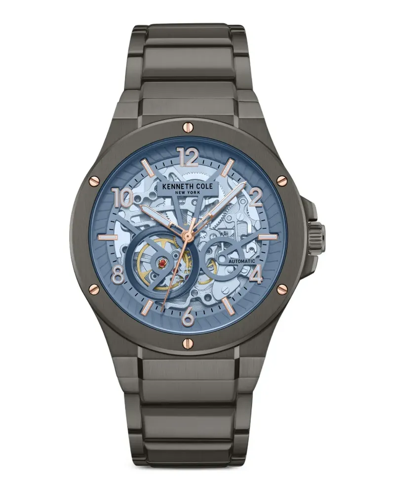 Kenneth Cole Armbanduhr mit Skelett-Zifferblatt 42mm - Blau Blau
