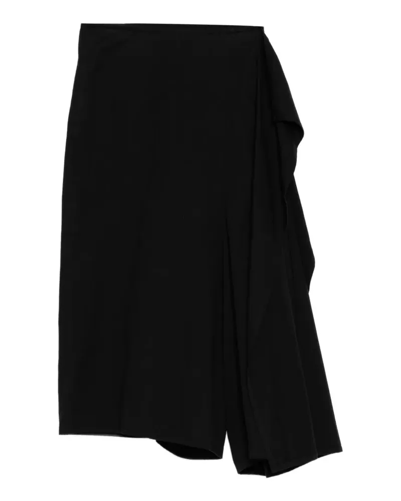 Yohji Yamamoto Hose aus Twill - Schwarz Schwarz