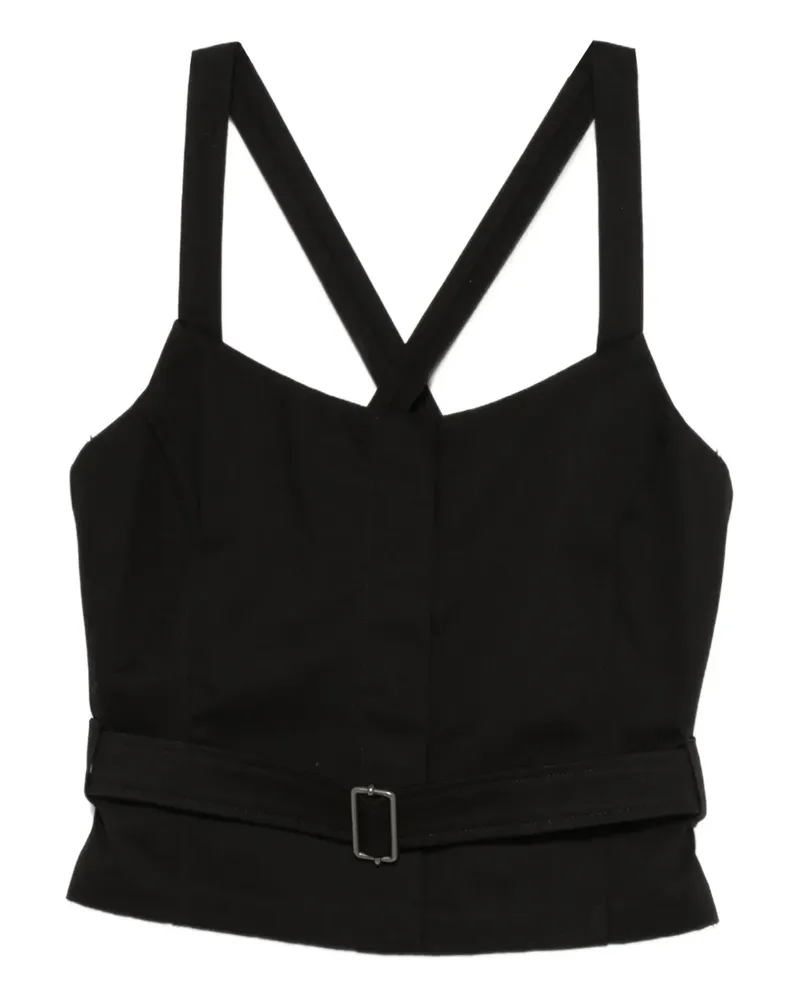 Our Legacy belted top - Schwarz Schwarz