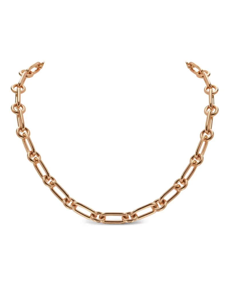 Pragnell 18kt mini Havana Rotgoldhalskette mit Diamant - Rosa Rosa