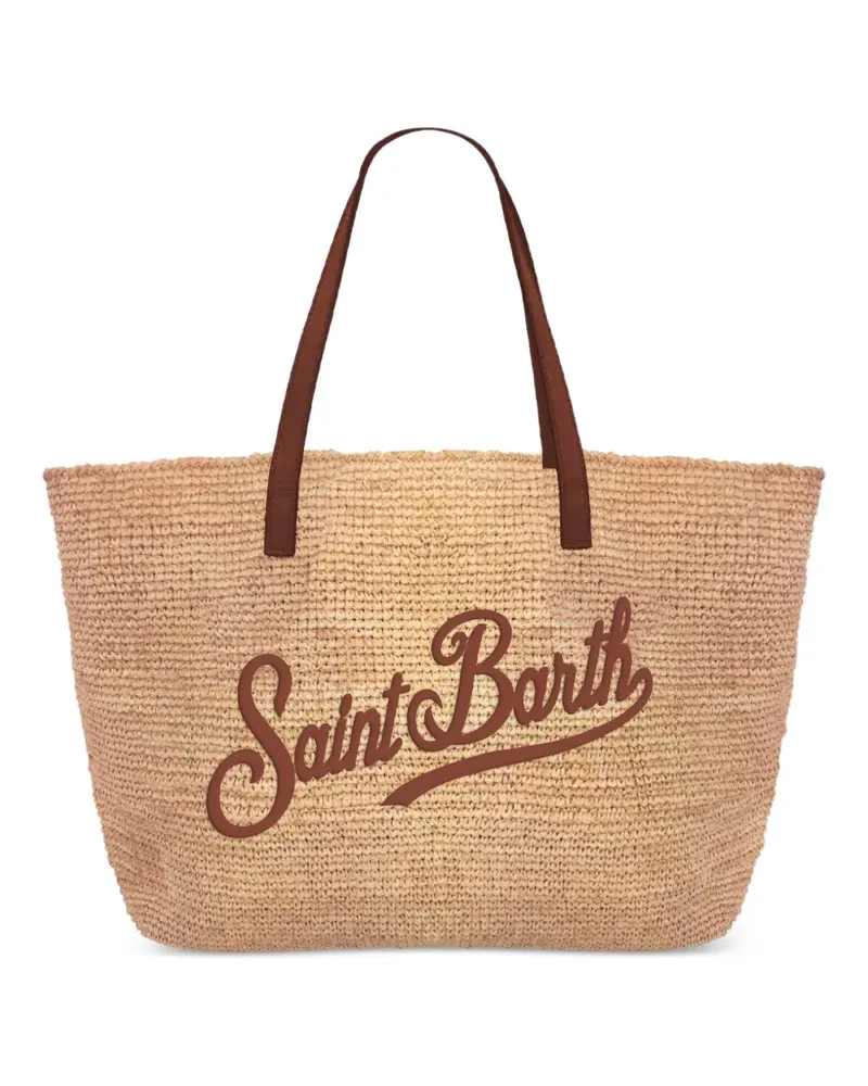 MC2 Saint Barth Micro Raffia City Tote Bag - Nude Nude