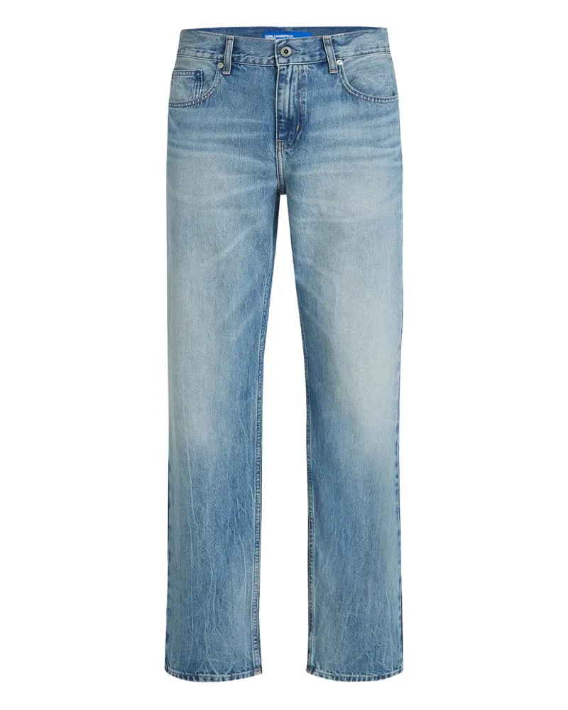 Karl Lagerfeld Jeans mit Logo-Patch - Blau Blau