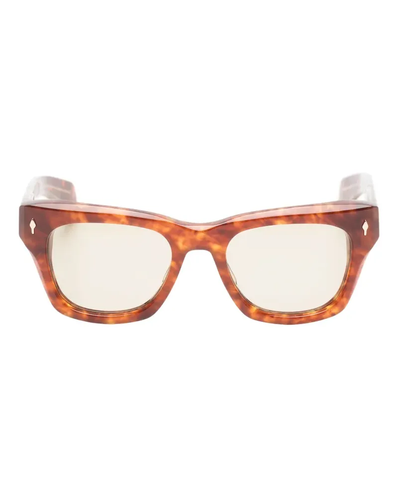 Jacques Marie Mage Dealan Sonnenbrille mit eckigem Gestell - Braun Braun