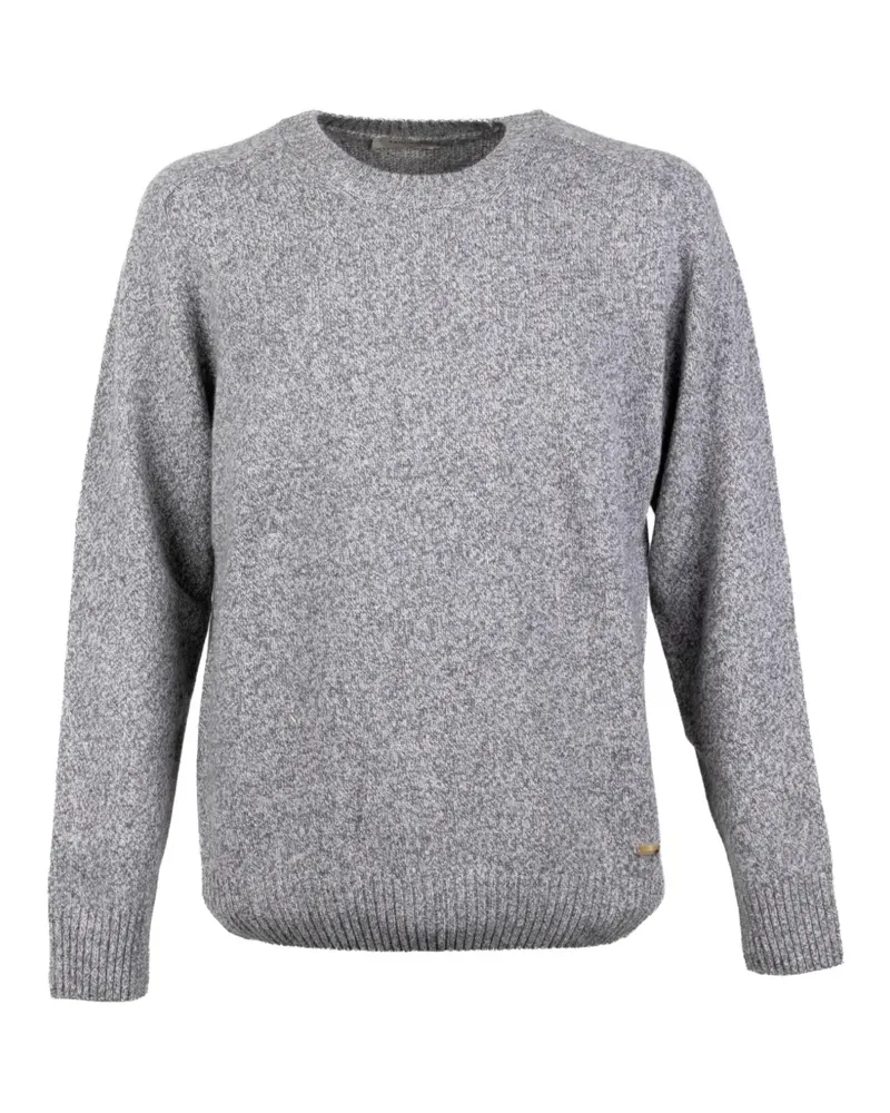 Brooksfield Rundhals-Pullover mit meliertem Effekt - Grau Grau