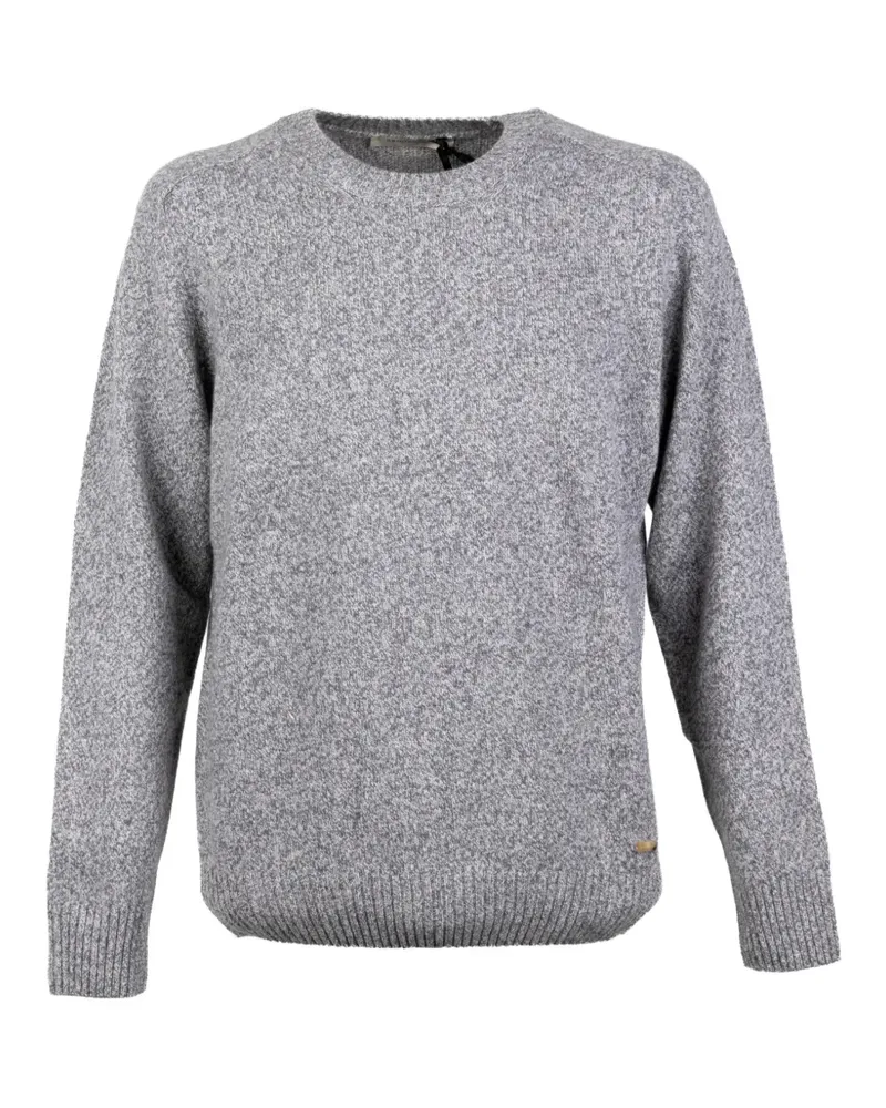 Brooksfield Rundhals-Pullover mit meliertem Effekt - Grau Grau