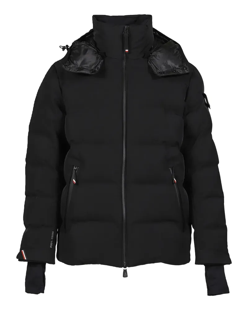 Moncler Gefütterte Kapuzenjacke - Schwarz Schwarz