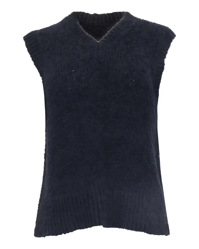 Theory V-neck knitted vest - Blau Blau