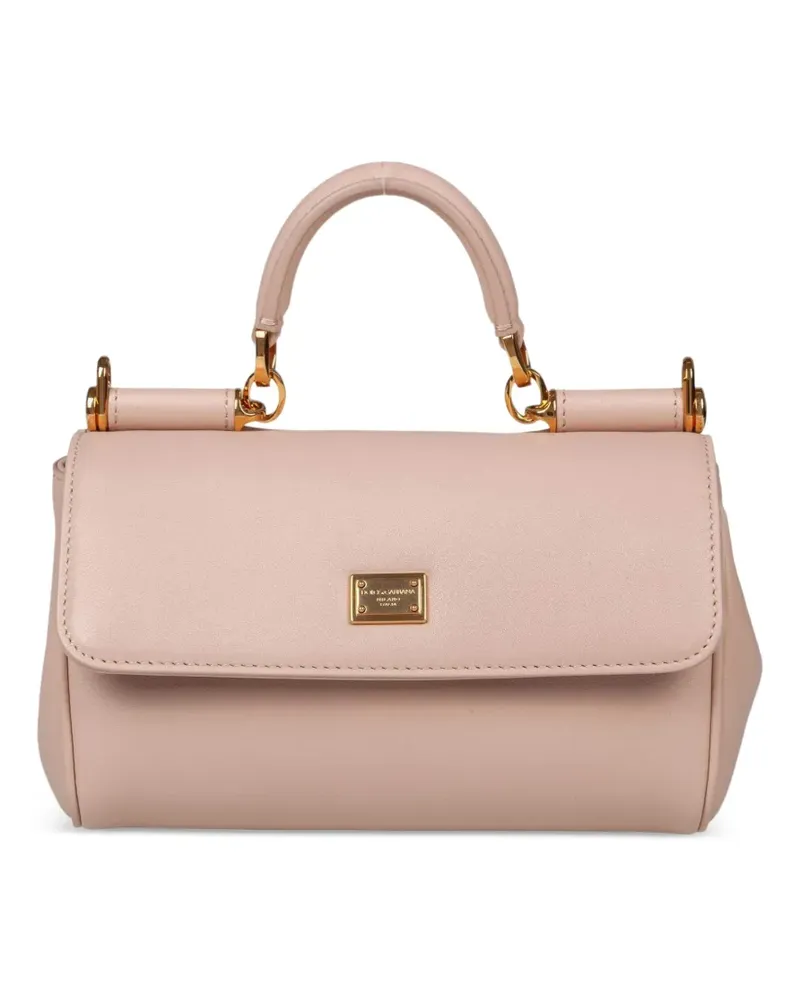 Dolce & Gabbana mini My Sicily leather tote bag - Rosa Rosa