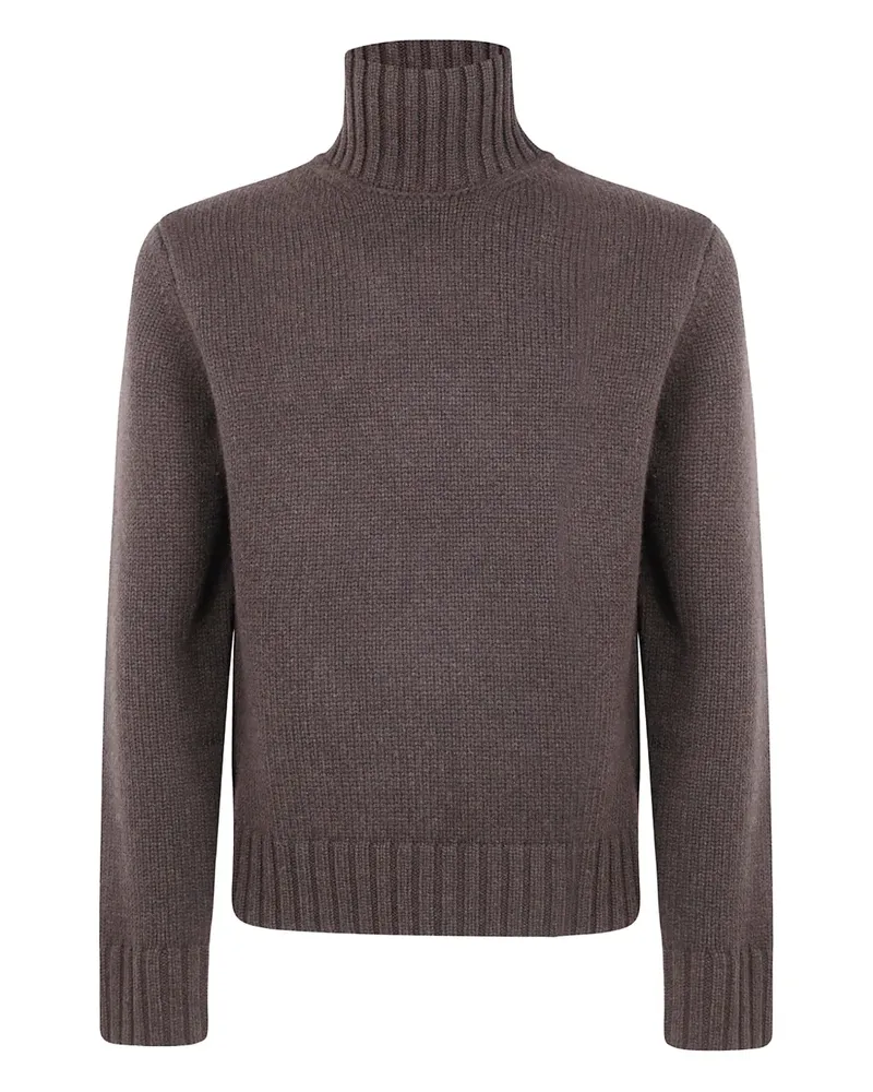 Studio Nicholson Loris Pullover mit Stehkragen - Braun Braun