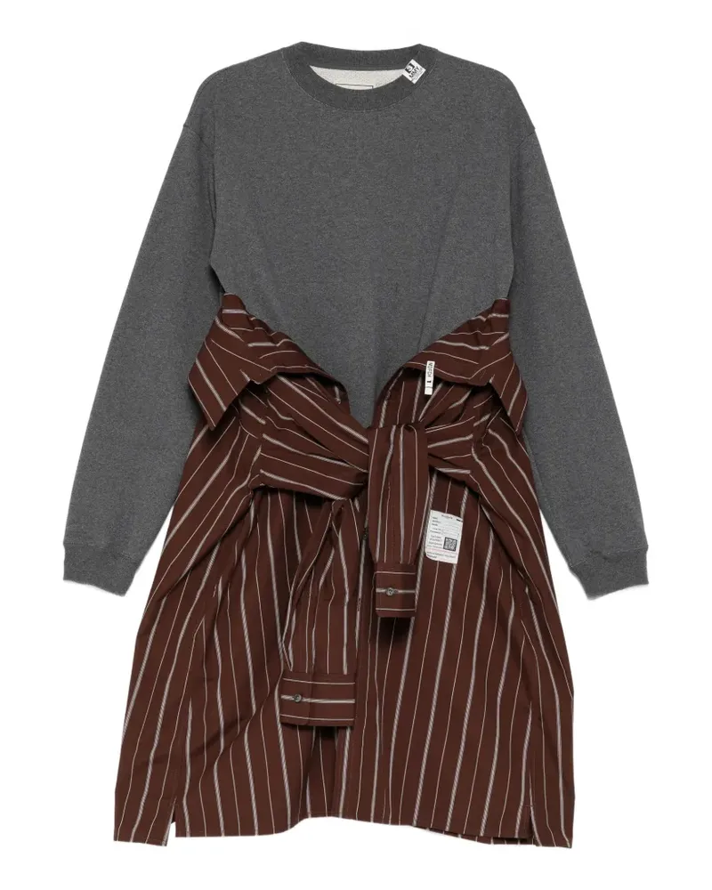MIHARAYASUHIRO Kleid mit Nadelstreifen - Braun Braun