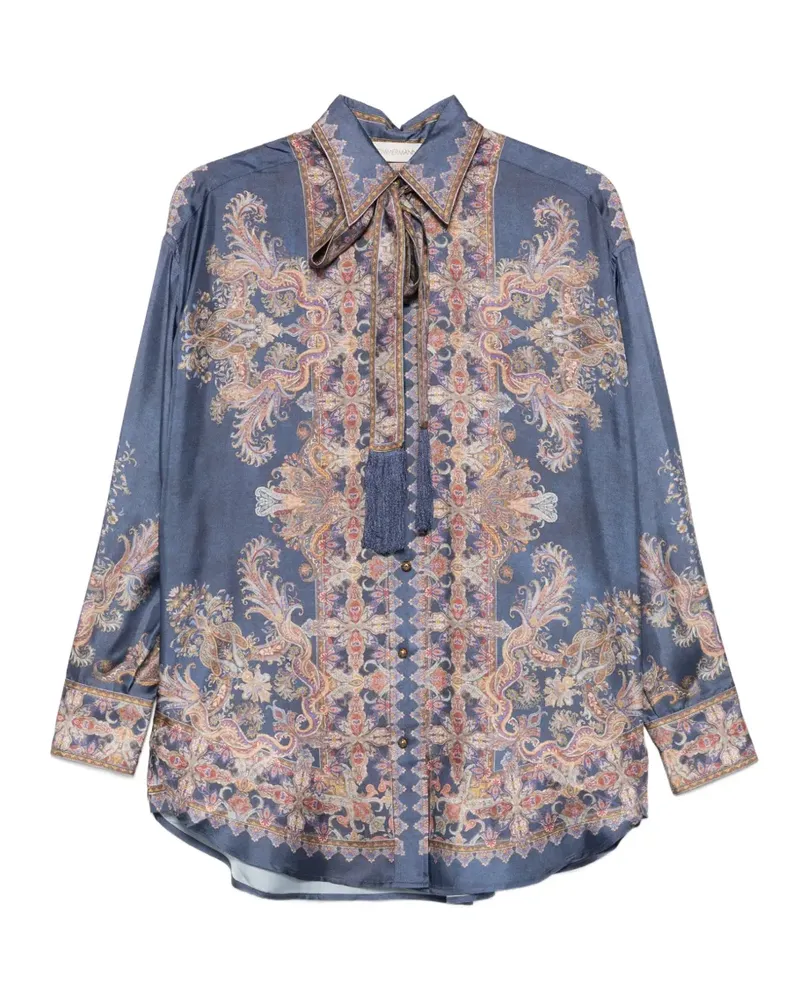Zimmermann Hemd mit Paisley-Print - Blau Blau