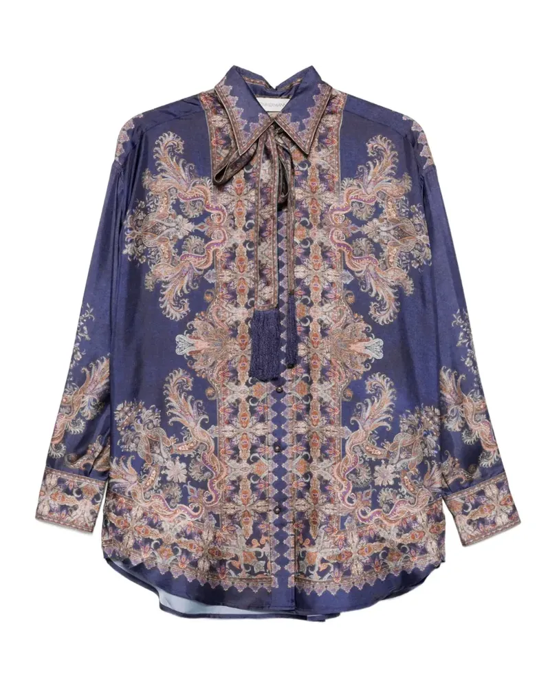 Zimmermann Hemd mit Paisley-Print - Blau Blau