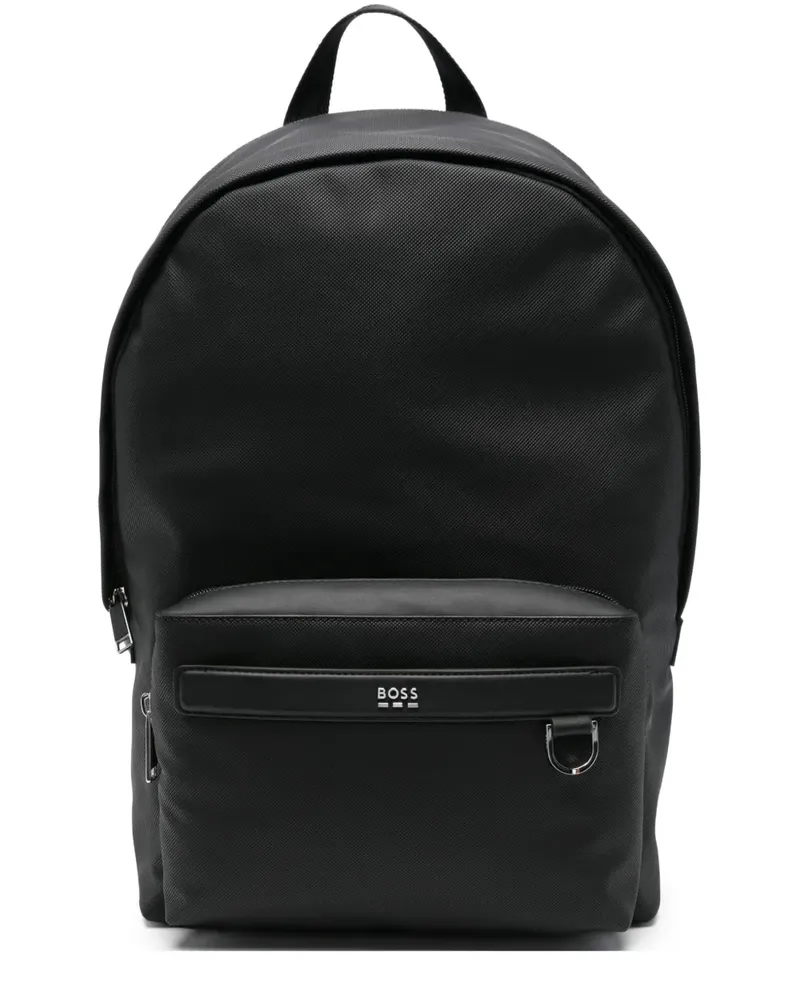 HUGO BOSS Rucksack mit Reißverschluss - Schwarz Schwarz