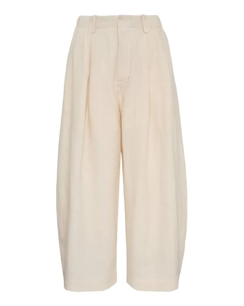 Renli Su cocoon midi trousers - Nude Nude