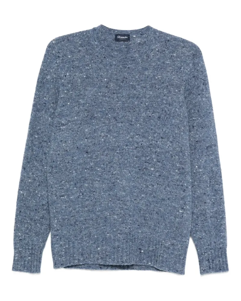 Drumohr  Melierter Strickpullover - Blau Blau