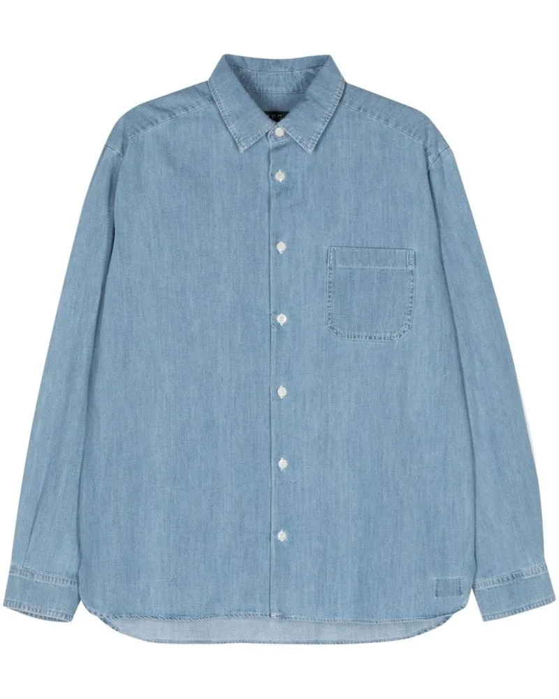 A.P.C. Hemd aus Chambray - Blau Blau