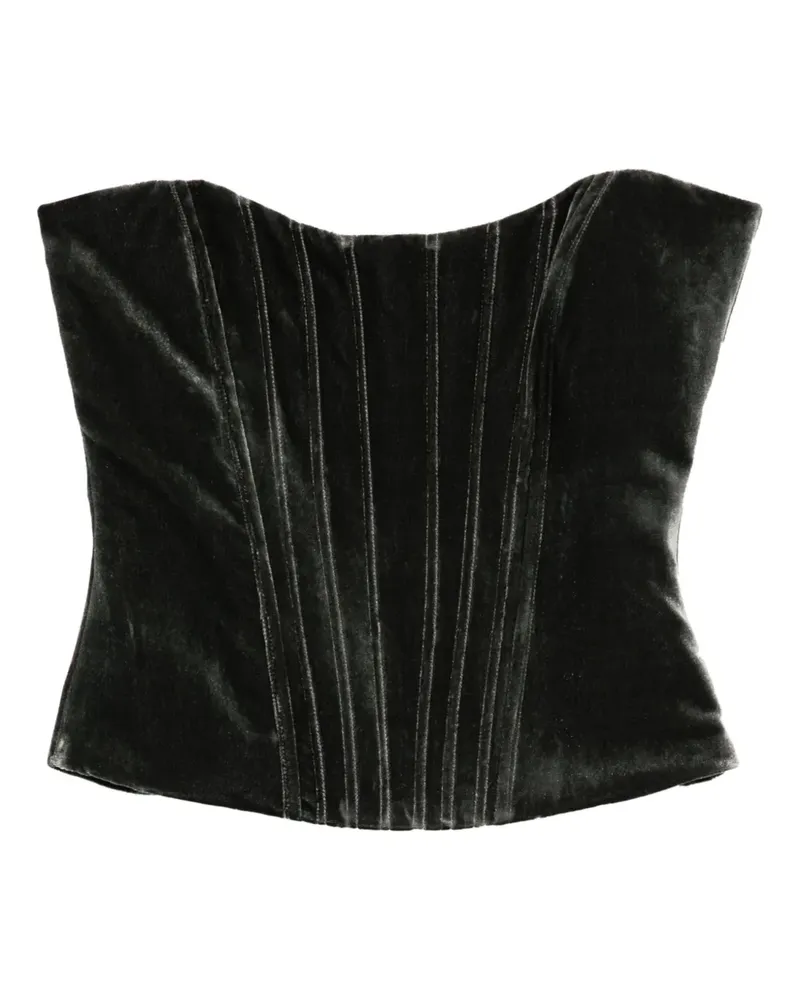 Raquel Diniz velvet corset - Grau Grau