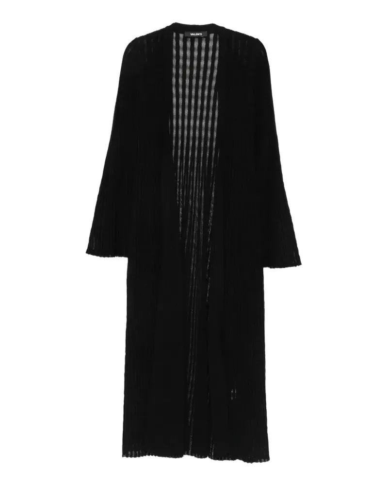 Antonino Valenti Gerippter Maiorca Cardigan - Schwarz Schwarz