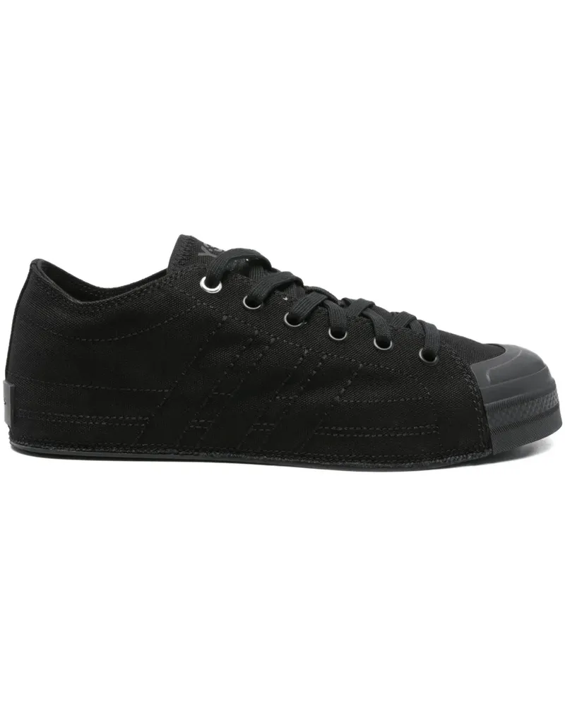Y-3 Nizza Lo Sneakers mit Streifen - Schwarz Schwarz