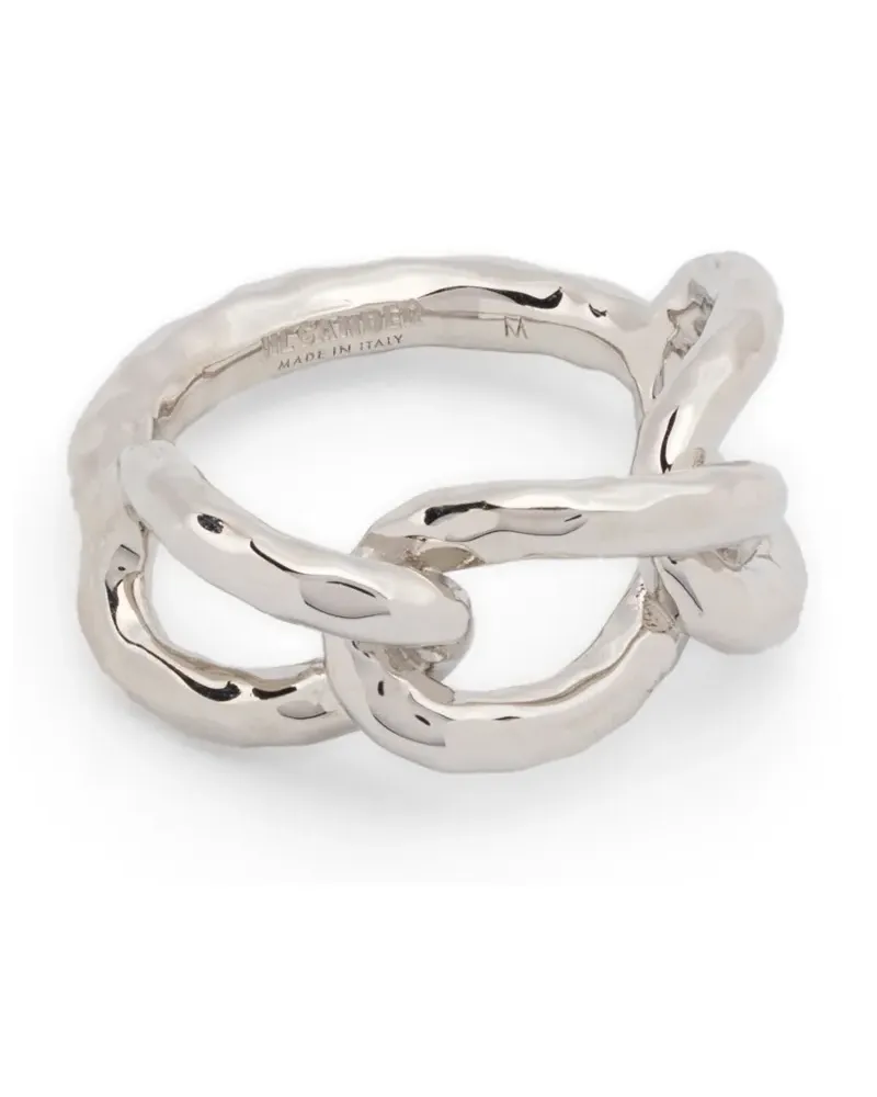 Jil Sander Verschlungener Ring - Silber Silber