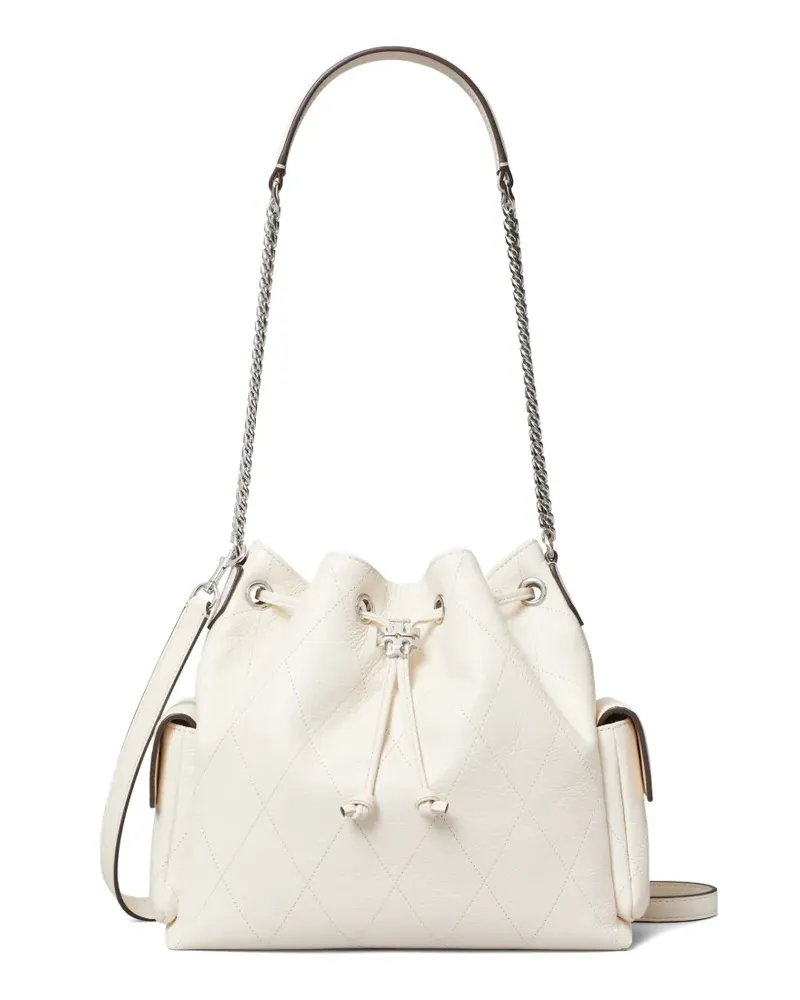 Tory Burch Charlie quilted shoulder bag - Weiß Weiß