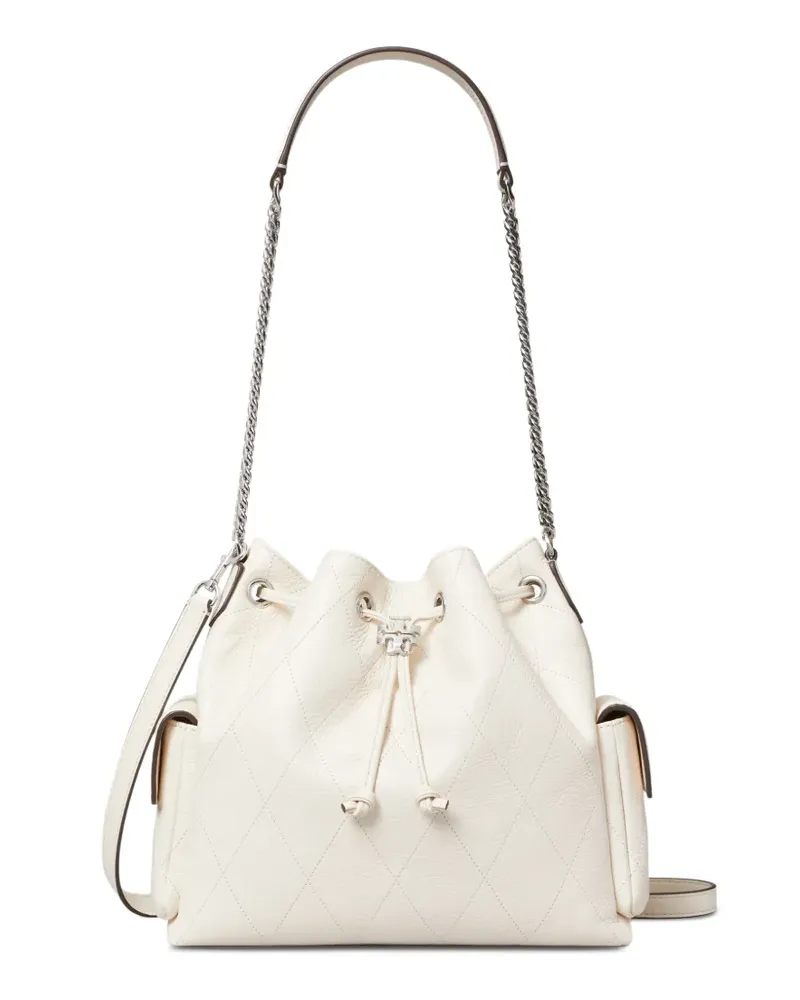 Tory Burch Charlie quilted shoulder bag - Weiß Weiß