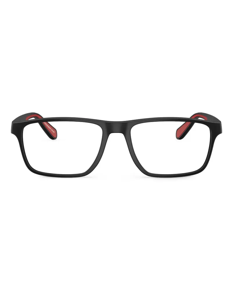 Emporio Armani rectangle-frame glasses - Schwarz Schwarz