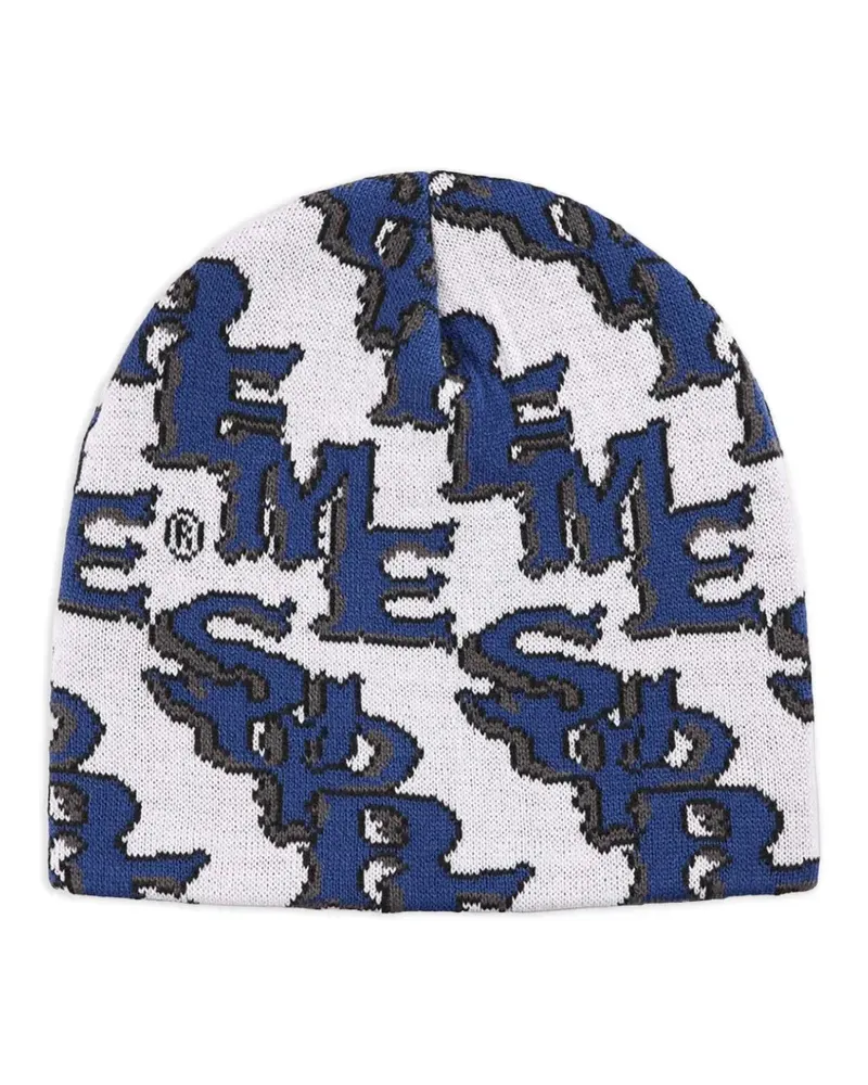 Supreme Being Slanted Gothic Beanie mit Monogramm - Weiß Weiß