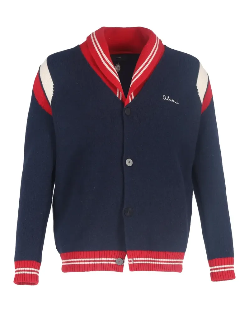 Alanui buttoned stripe jacket - Blau Blau