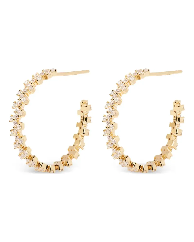 PD Paola Creolen mit Zirkon-Pavé - Gold Gold