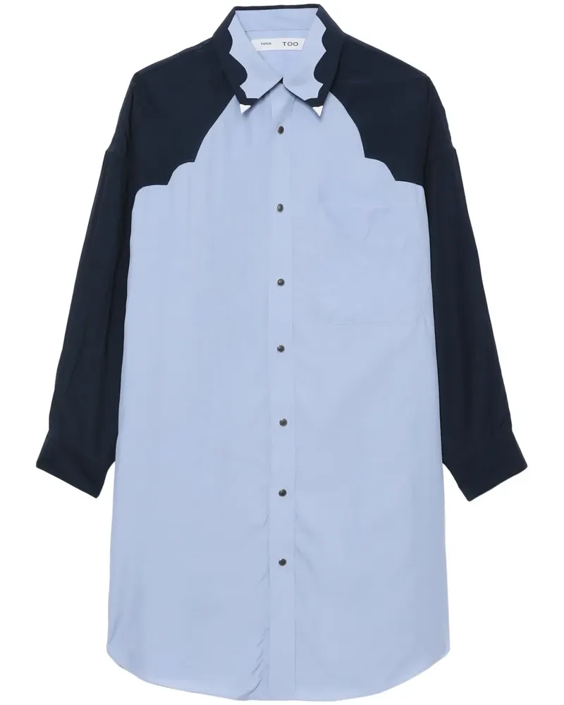 Toga Hemdkleid mit Westerneinsatz - Blau Blau
