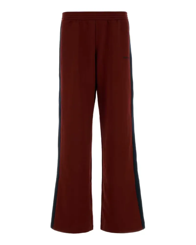 Alexander McQueen side-stripe wide-leg track pants - Rot Rot