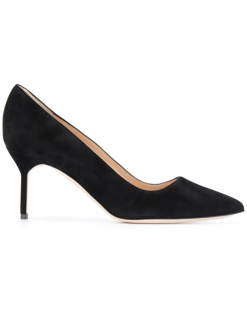 Manolo Blahnik BB' Pumps aus Wildleder, 70mm Schwarz