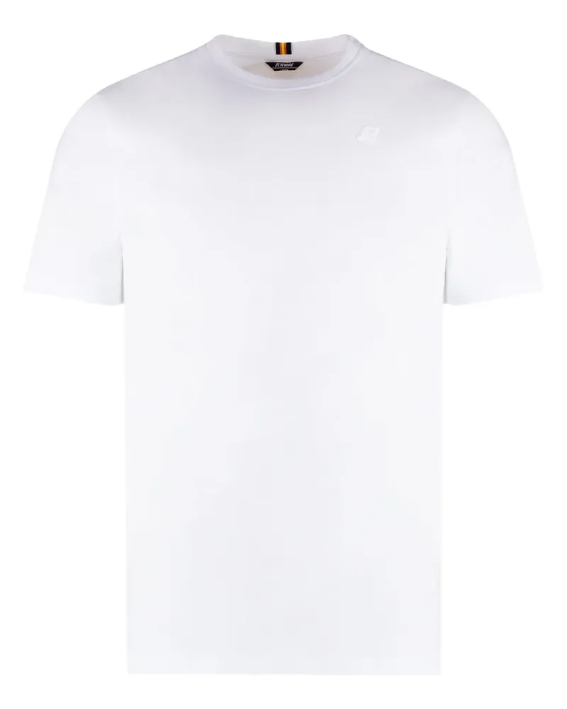 K-Way T-Shirt mit Logo-Patch - Weiß Weiß
