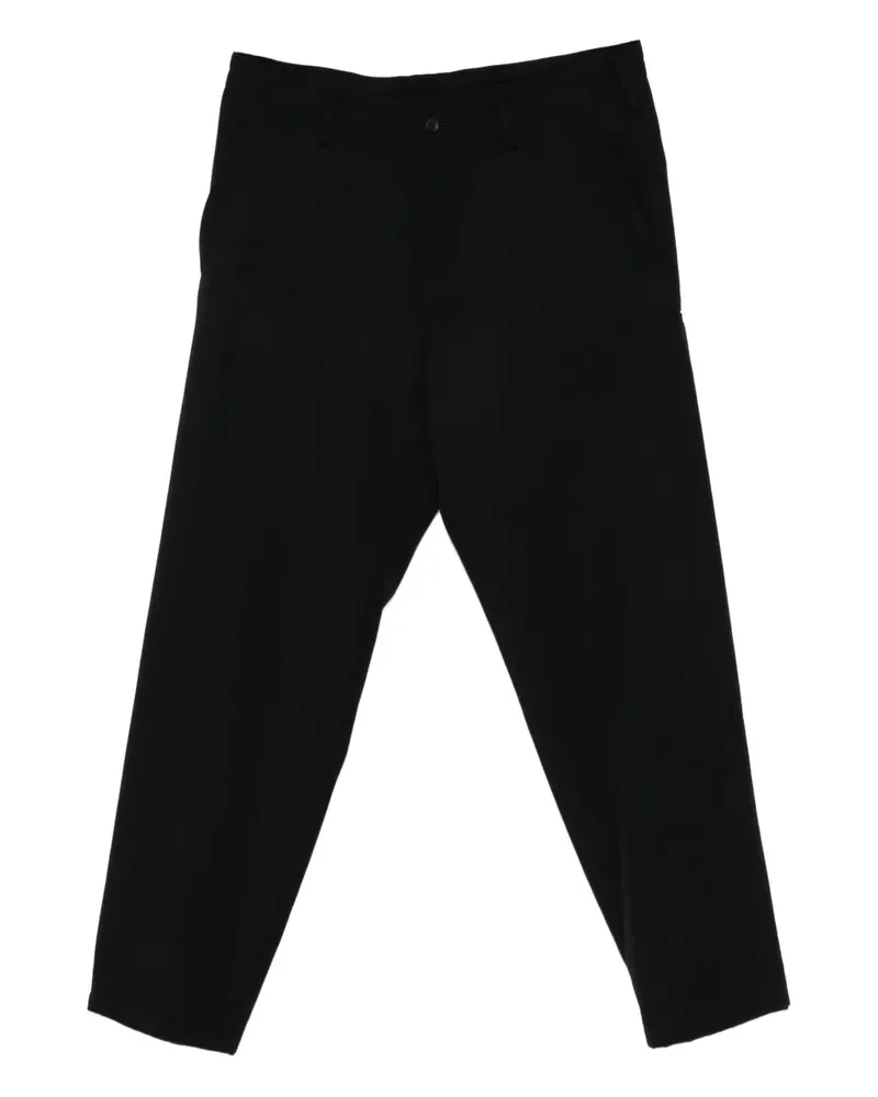 Yohji Yamamoto Hose mit geradem Bein - Schwarz Schwarz