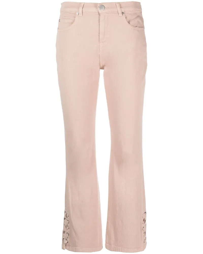 Pinko Bootcut-Jeans mit Schnürung - Rosa Rosa