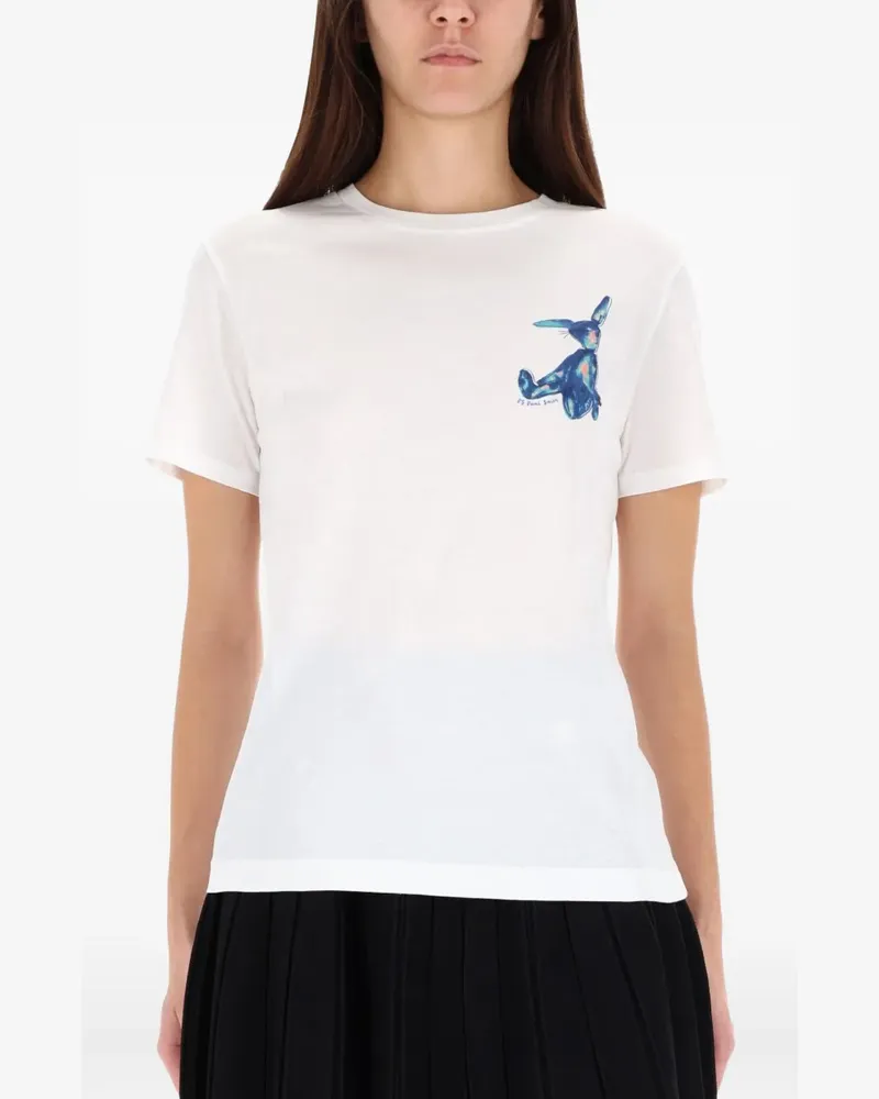 Paul Smith rabbit-graphic T-shirt - Weiß Weiß
