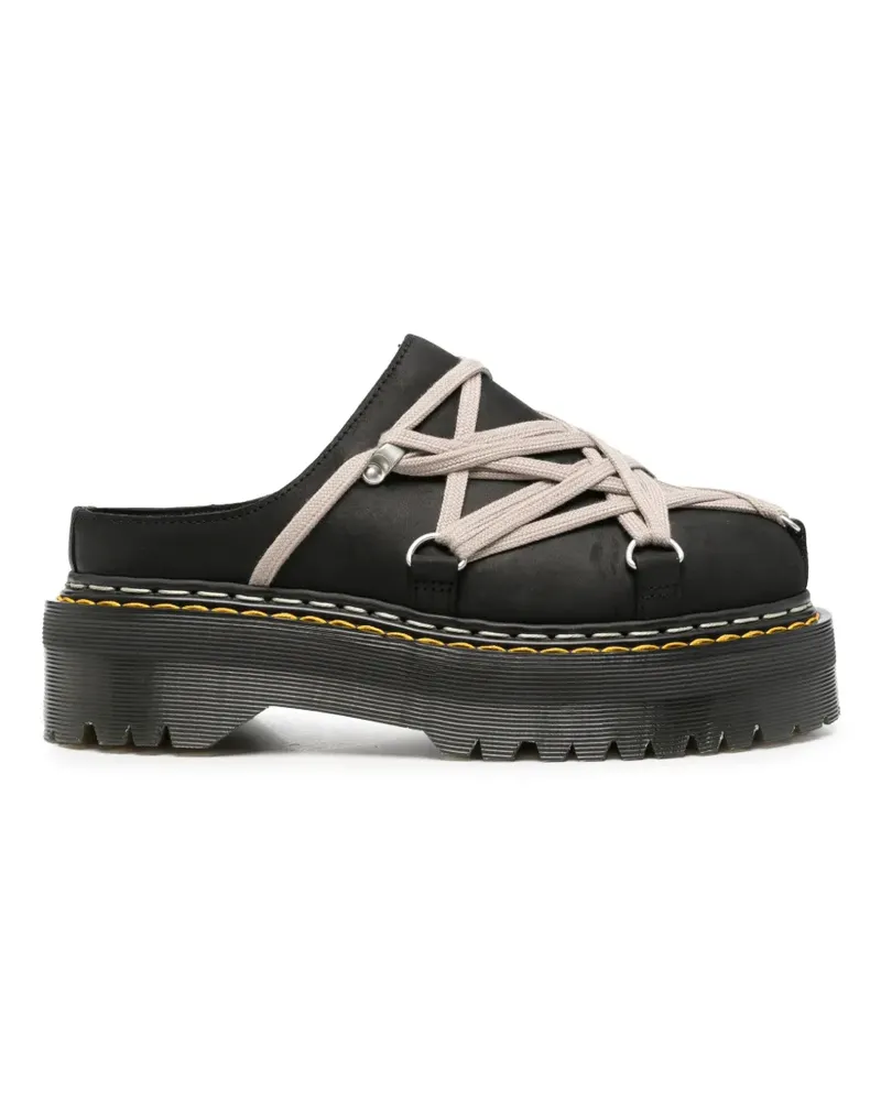 Rick Owens x Dr. Martens Megalace Mules - Schwarz Schwarz