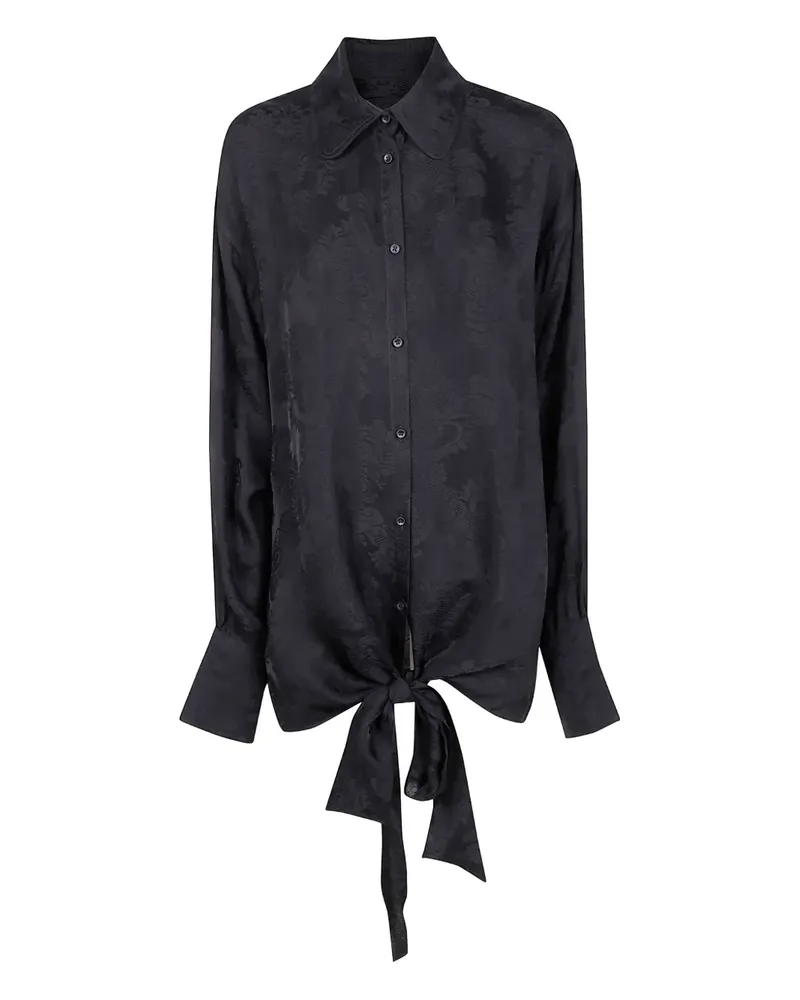 Uma Wang jacquard shirt - Schwarz Schwarz