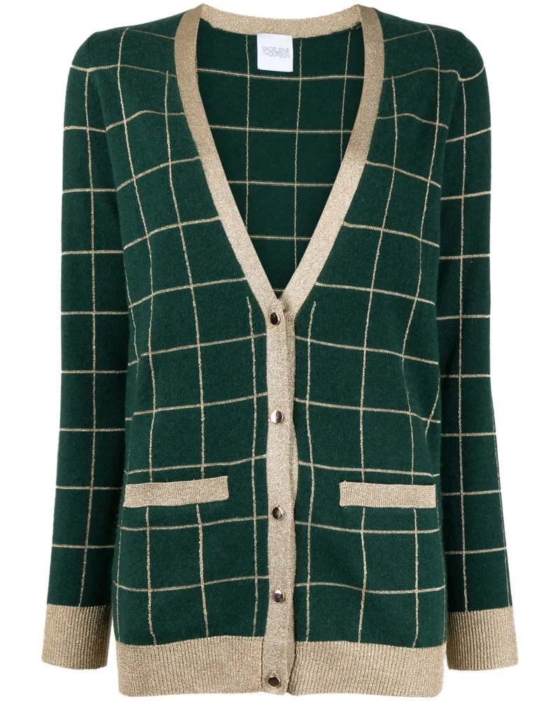 Madeleine Thompson Karierter Cardigan - Grün Grün
