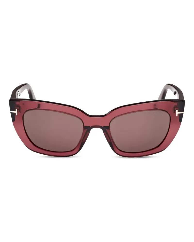 Tom Ford Sonnenbrille mit Cat-Eye-Gestell - Rot Rot