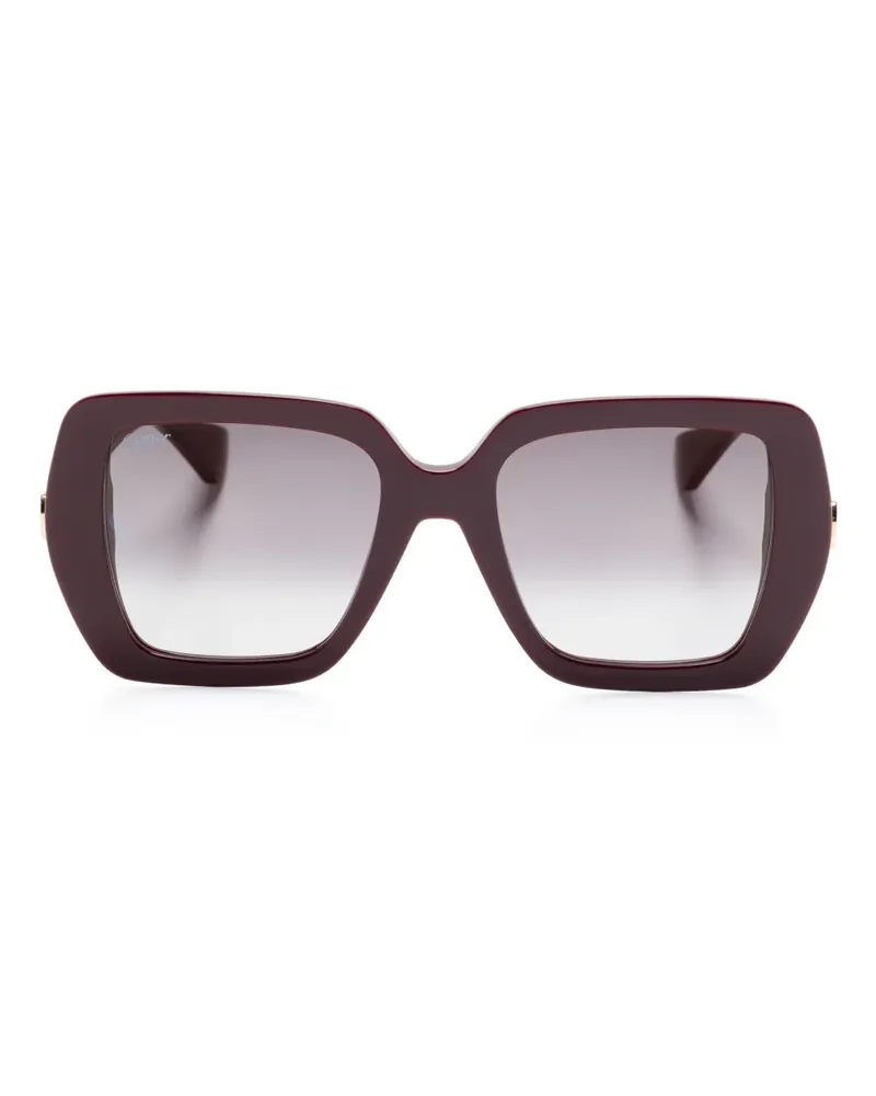 Cartier Sonnenbrille mit Oversized-Gestell - Rot Rot