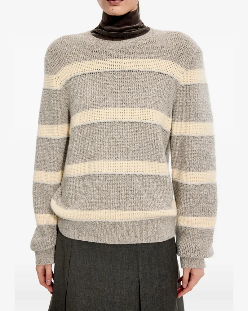 JNBY Gestreifter Pullover - Grau Grau